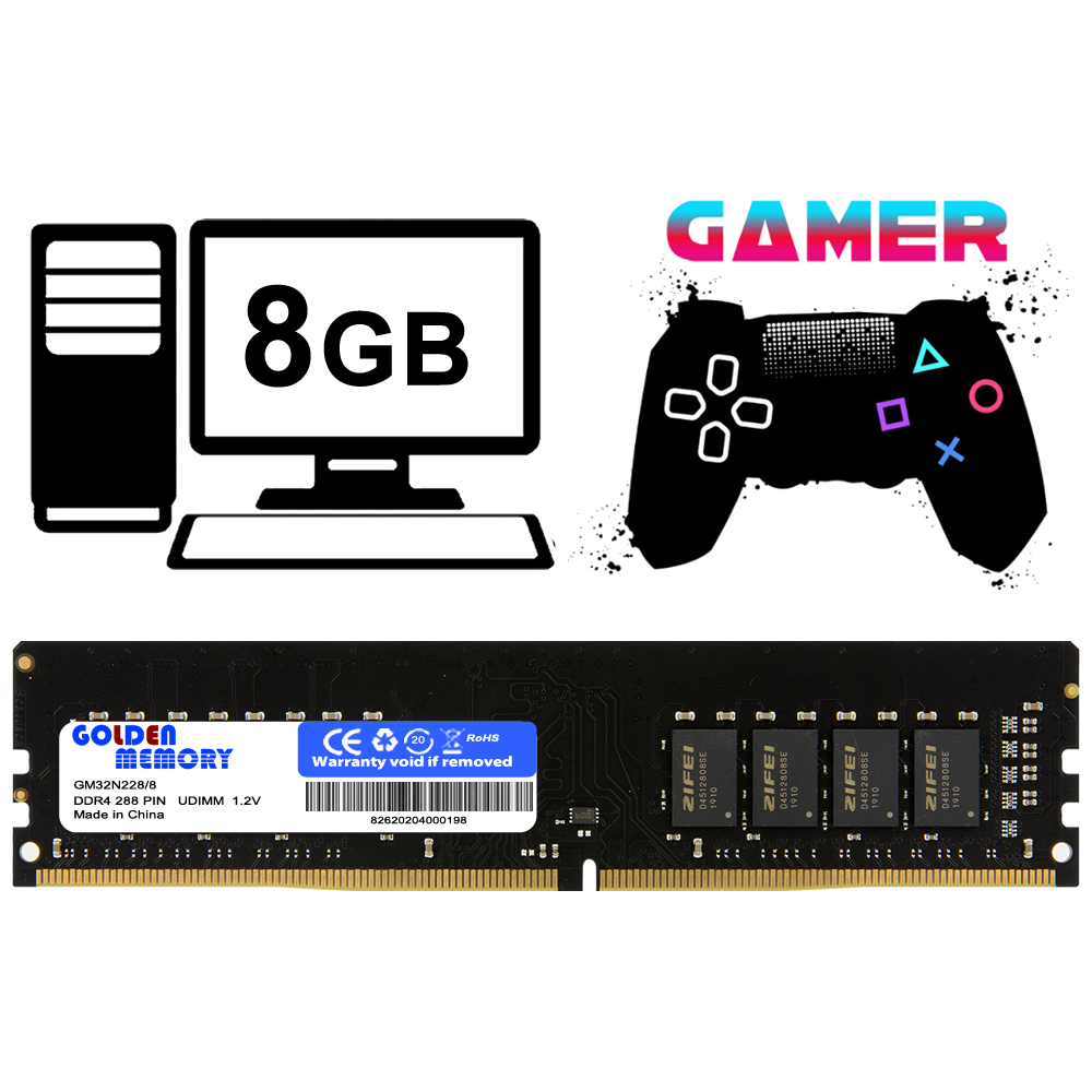 MEMORIA RAM DDR4 8GB 3200MHZ GOLDEN PC SECUNDADRIA.fw